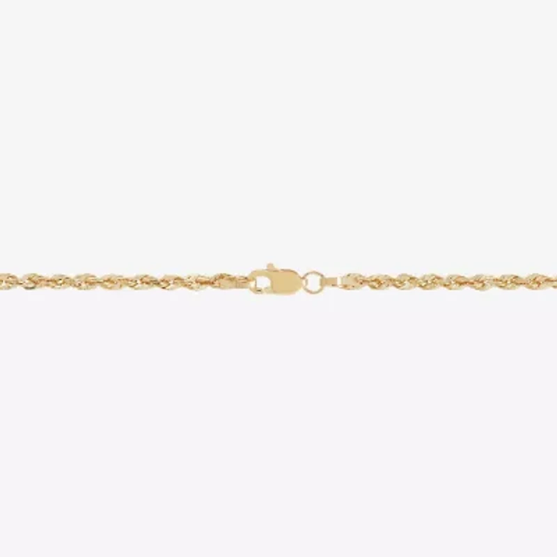 Solid 14K Gold Glitter Rope 18-30" 2.5mm Chain