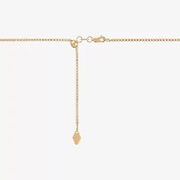 Adjustable Womens 14K Gold 20 Inch Box Chain Necklace