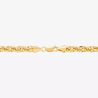 Womens 10K Gold 22 Inch Link Chain Necklace