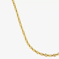 Womens 10K Gold 22 Inch Link Chain Necklace