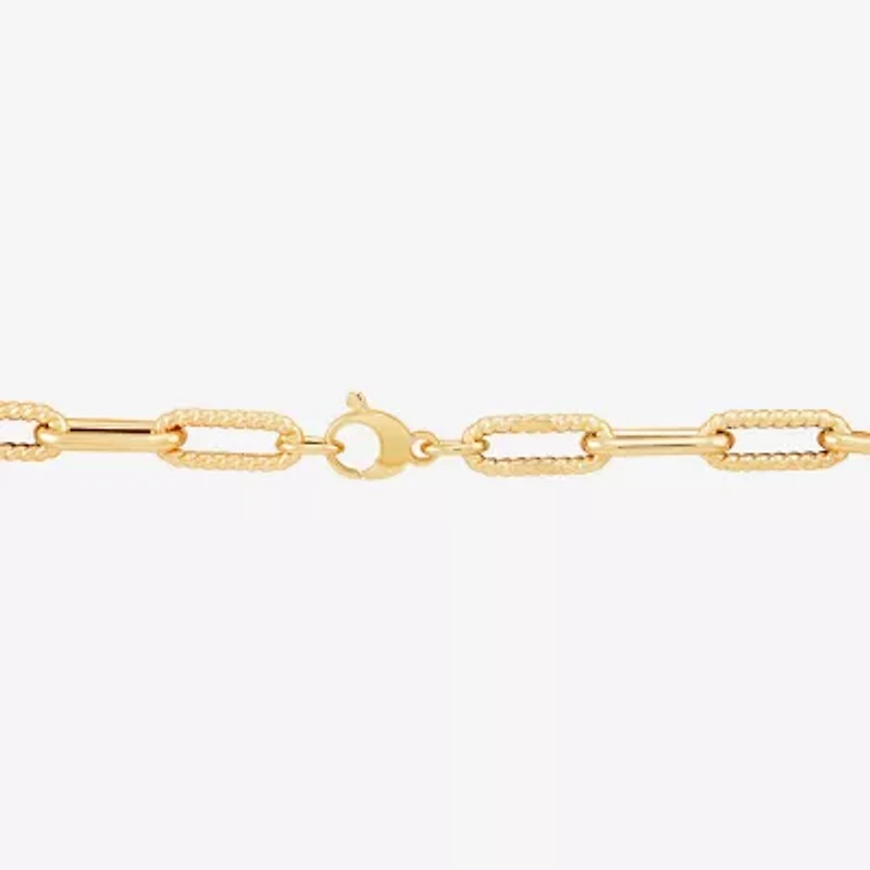 Womens 14K Gold 17 Inch Link Necklace