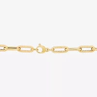 Womens 14K Gold 17 Inch Link Necklace