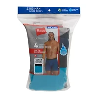 Hanes Mens Big and Tall 4 Pack Boxer Briefs 7702b4