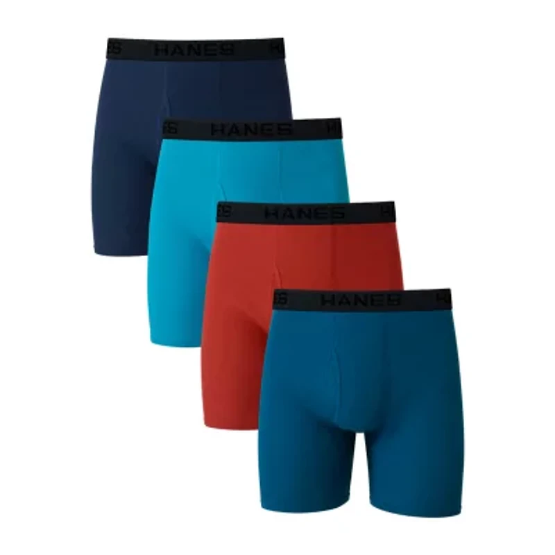 Hanes Mens Big and Tall 4 Pack Boxer Briefs 7702b4