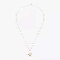 Certified Sofia™ Cultured Freshwater Pearl 10K Gold Knot Pendant