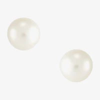 Certified Sofia™ 10K Gold 8-8.5mm Cultured Freshwater Pearl Stud Earrings