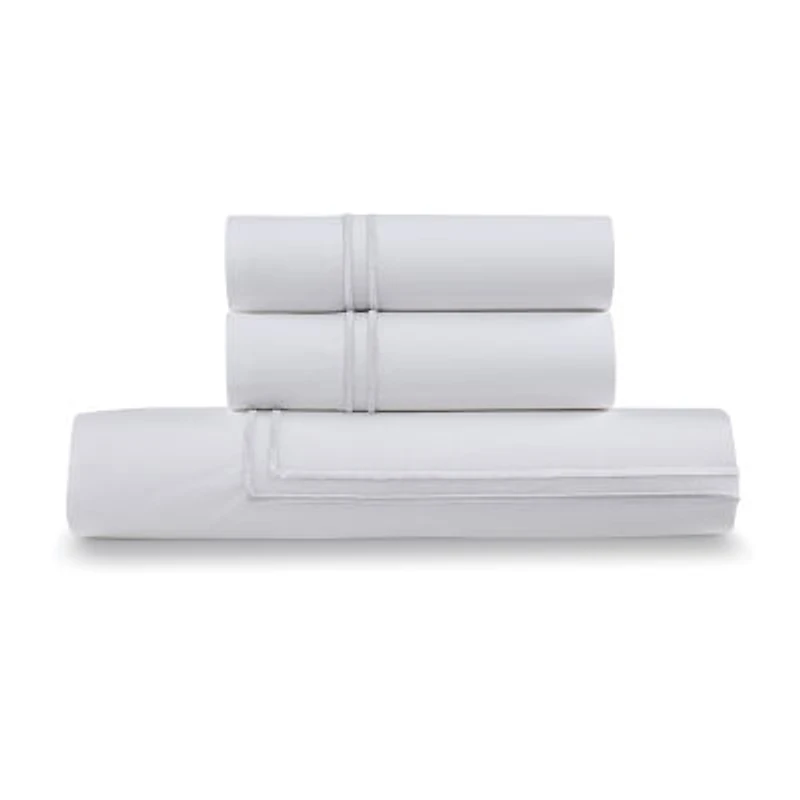 Ella Jayne 100% Cotton Percale 3 Piece Duvet Set with Satin Stitching