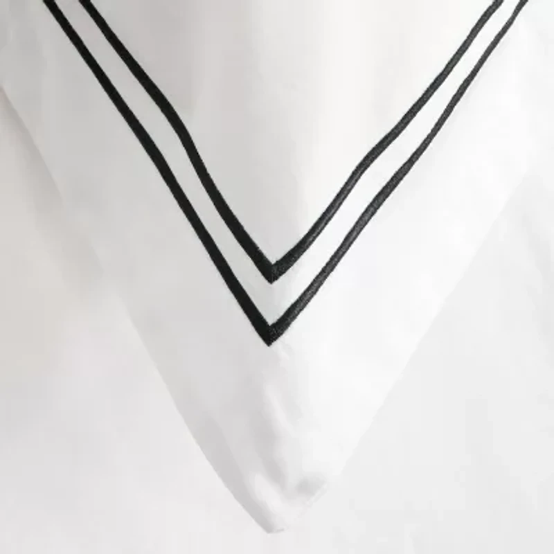 Ella Jayne 100% Cotton Percale 3 Piece Duvet Set with Satin Stitching