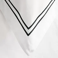 Ella Jayne 100% Cotton Percale 3 Piece Duvet Set with Satin Stitching