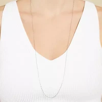 Silver Reflections Pure Over Brass 16-30" Chain Necklace