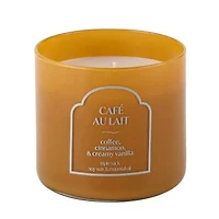 Distant Lands 14oz Cafe Au Lait 3-Wick Scented Jar Candle