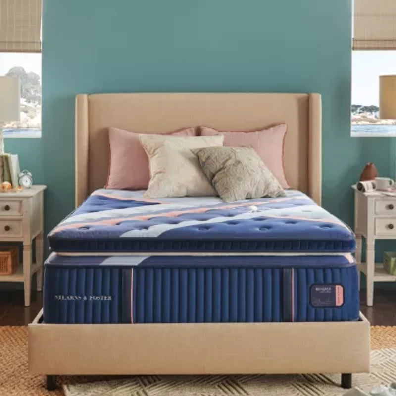 Stearns & Foster Reserve 17" Duet Medium Euro Pillow Top