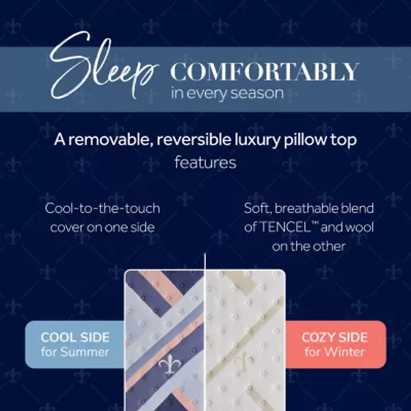 Stearns & Foster Reserve 17" Duet Medium Euro Pillow Top - Mattress Only