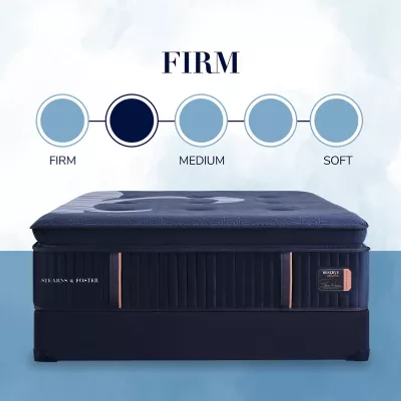 Stearns & Foster Reserve 17" Firm Euro Pillow Top - Mattress + Box Spring