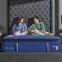 Stearns & Foster Reserve 17" Firm Euro Pillow Top - Mattress + Box Spring