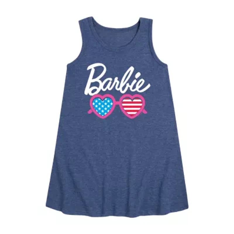Big Kid Girls Sleeveless Barbie A-Line Dress