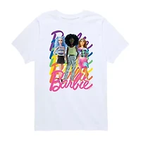 Big Kid Girls Crew Neck Short Sleeve Classic Fit Barbie Graphic T-Shirt