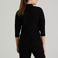 Barco One Bow894 Venture 4-Pocket Banded Collar Warm-Up Womens Plus Tall Wrinkle Resistant Scrub Jackets