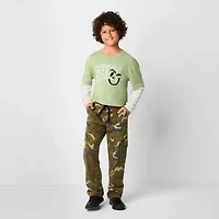 Thereabouts Pull-On Little & Big Kid Boys Straight Cargo Pant