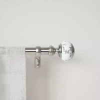 Umbra Marble Knob 1 Adjustable Curtain Rod