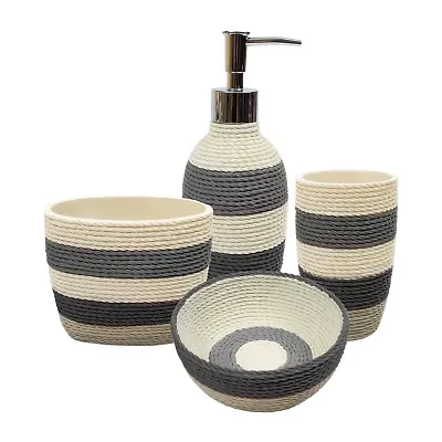 Sweet Home Collection Twist 4-pc. Bath Accessory Set