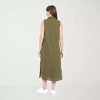 London Times Womens Sleeveless Maxi Dress