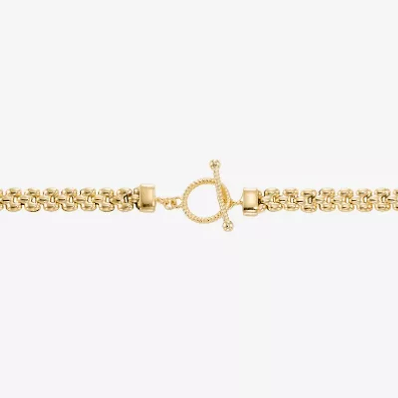Made in Italy Womens 14K Gold Over Silver 18 Inch Chain Necklace