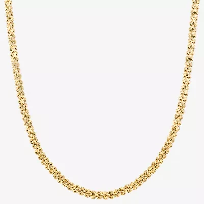 Made in Italy Womens 14K Gold Over Silver 18 Inch Chain Necklace