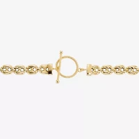 Made in Italy Womens 14K Gold Over Silver 18 Inch Mariner Chain Necklace