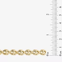 Made in Italy Womens 14K Gold Over Silver 18 Inch Mariner Chain Necklace
