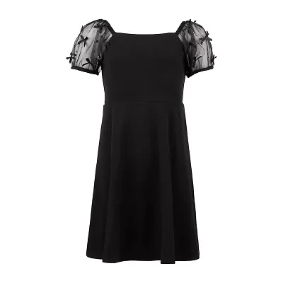 Speechless Big Kid Girls Short Sleeve A-Line Dress