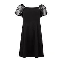 Speechless Big Kid Girls Short Sleeve A-Line Dress