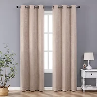 Regal Home Vista Embossed Grommet Top Energy Saving Blackout Set of 2 Curtain Panel