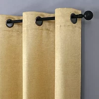 Regal Home Vista Embossed Grommet Top Energy Saving Blackout Set of 2 Curtain Panel