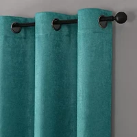 Regal Home Vista Embossed Grommet Top Energy Saving Blackout Set of 2 Curtain Panel
