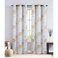 Regal Home Hendrix Grommet Top Blackout Set of 2 Curtain Panel