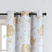 Regal Home Hendrix Grommet Top Blackout Set of 2 Curtain Panel