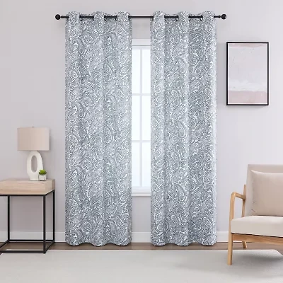 Regal Home Hardy Grommet Top Blackout Set of 2 Curtain Panel