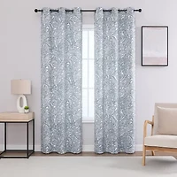 Regal Home Hardy Grommet Top Blackout Set of 2 Curtain Panel