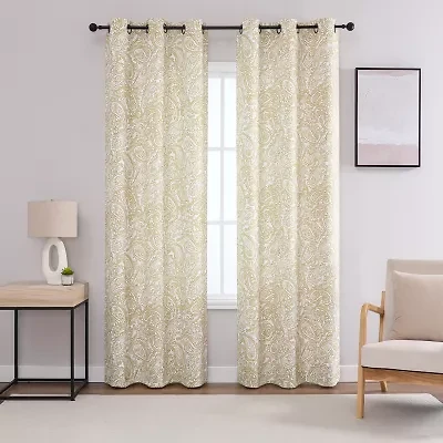 Regal Home Hardy Grommet Top Blackout Set of 2 Curtain Panel