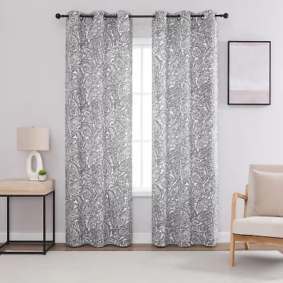 Regal Home Hardy Grommet Top Blackout Set of 2 Curtain Panel