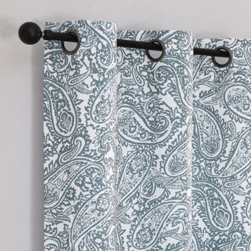 Regal Home Hardy Grommet Top Blackout Set of 2 Curtain Panel