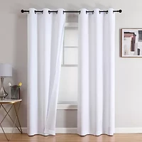 Regal Home Callisto Grommet Top Blackout Set of 2 Curtain Panel