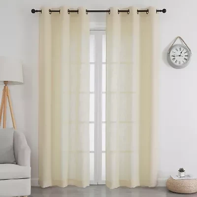 Newton Grommet Top Sheer Set of 2 Curtain Panel
