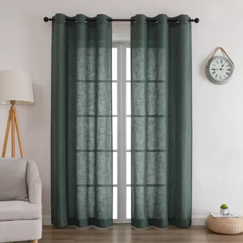 Newton Grommet Top Sheer Set of 2 Curtain Panel