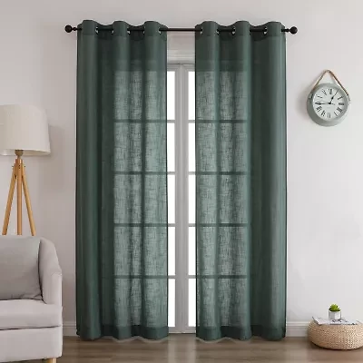 Newton Grommet Top Sheer Set of 2 Curtain Panel