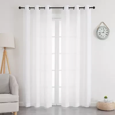 Newton Grommet Top Sheer Set of 2 Curtain Panel