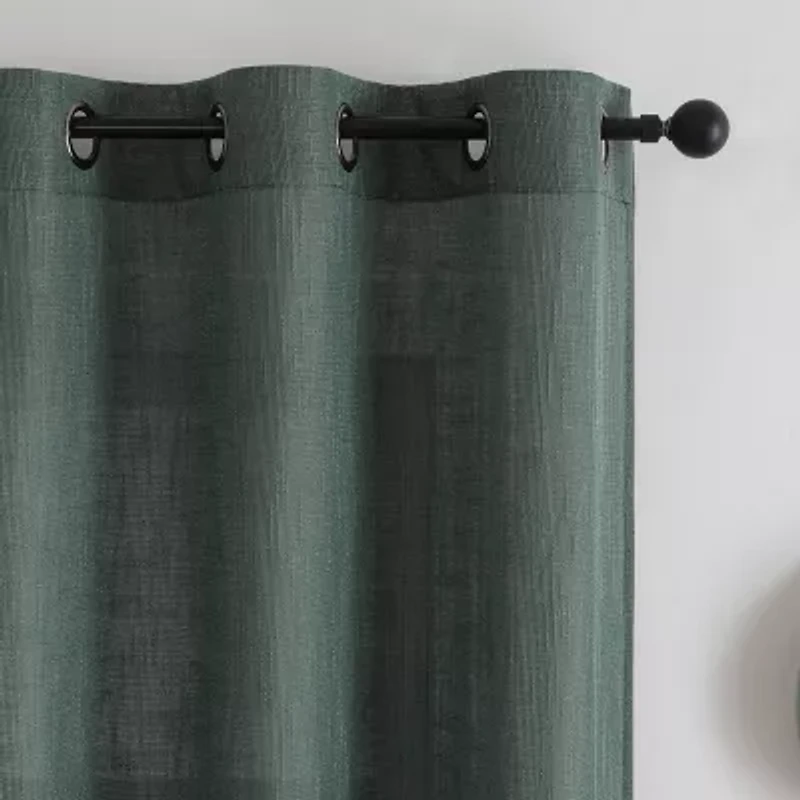 Newton Grommet Top Sheer Set of 2 Curtain Panel