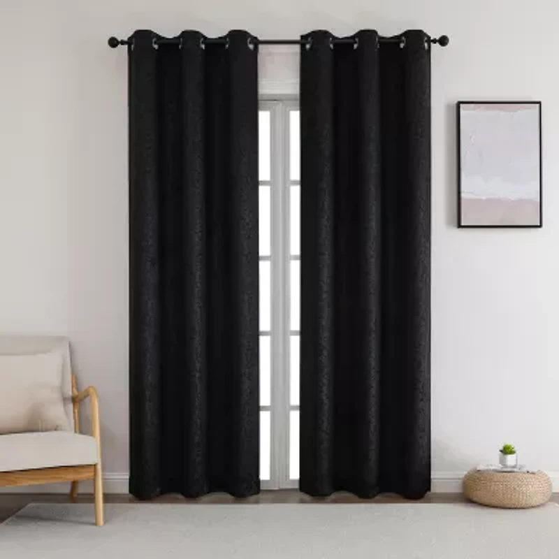 Ansel Grommet Top Blackout Set of 2 Curtain Panel