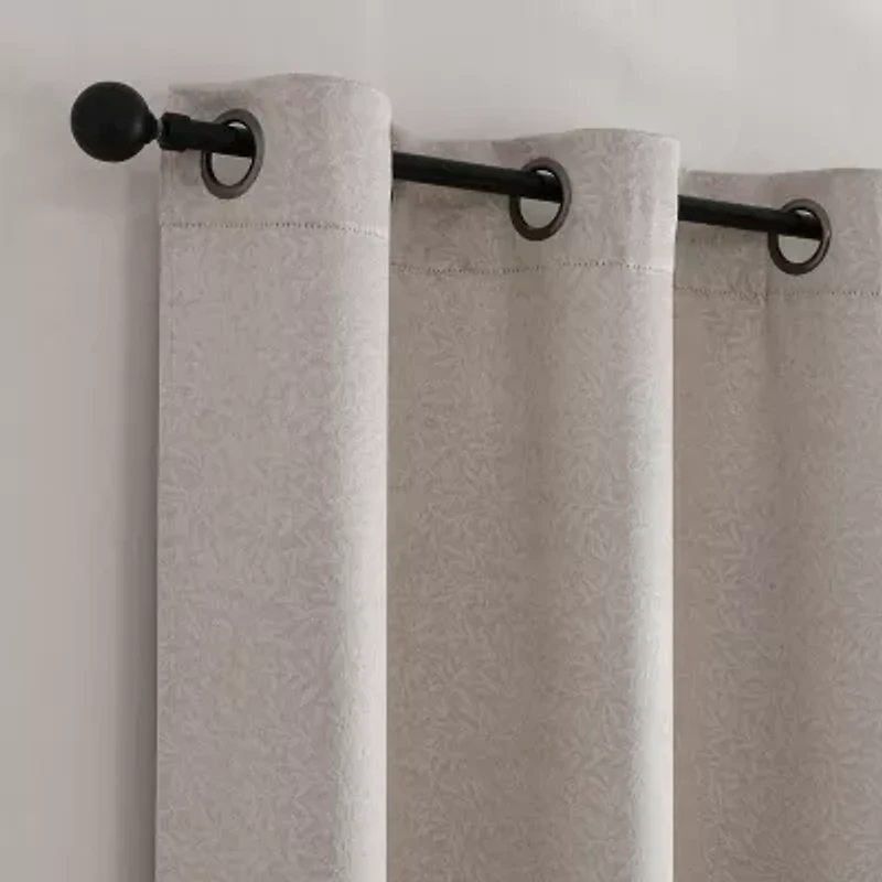 Mylon Grommet Top Blackout Set of 2 Curtain Panel